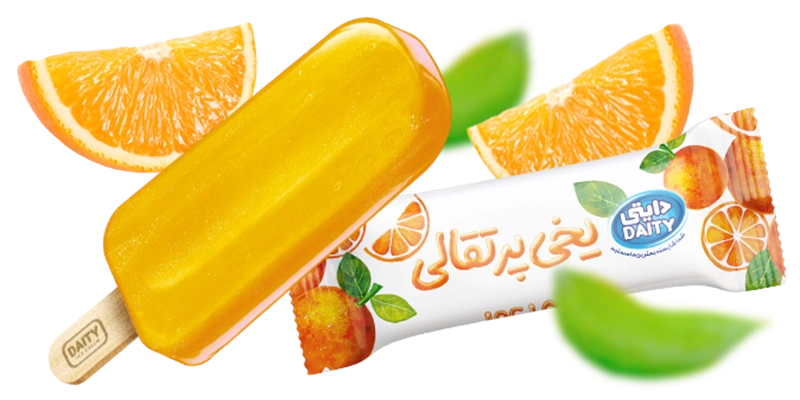 بستنی چوبی پرتقالی یخی 65 گرم دایتی