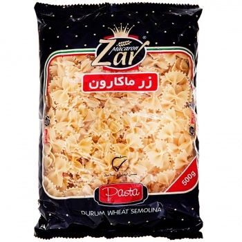 ماکارونی فرمی پروانه 500 گرم زر ماکارون