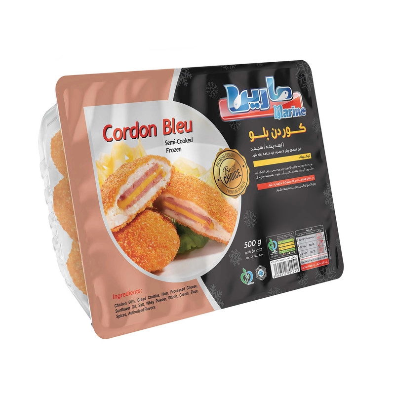 کوردن بلو نیمه پخته 500 گرم مارین