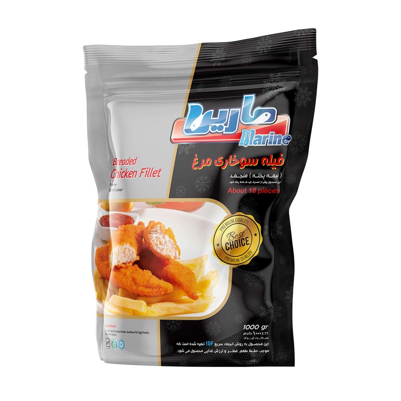 فیله مرغ سوخاری 1000 گرم مارین