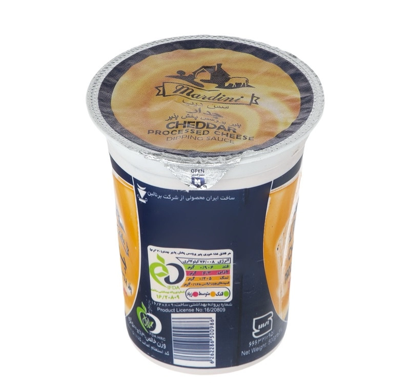 دیپ پنیر چدار 500 گرم ماردینی