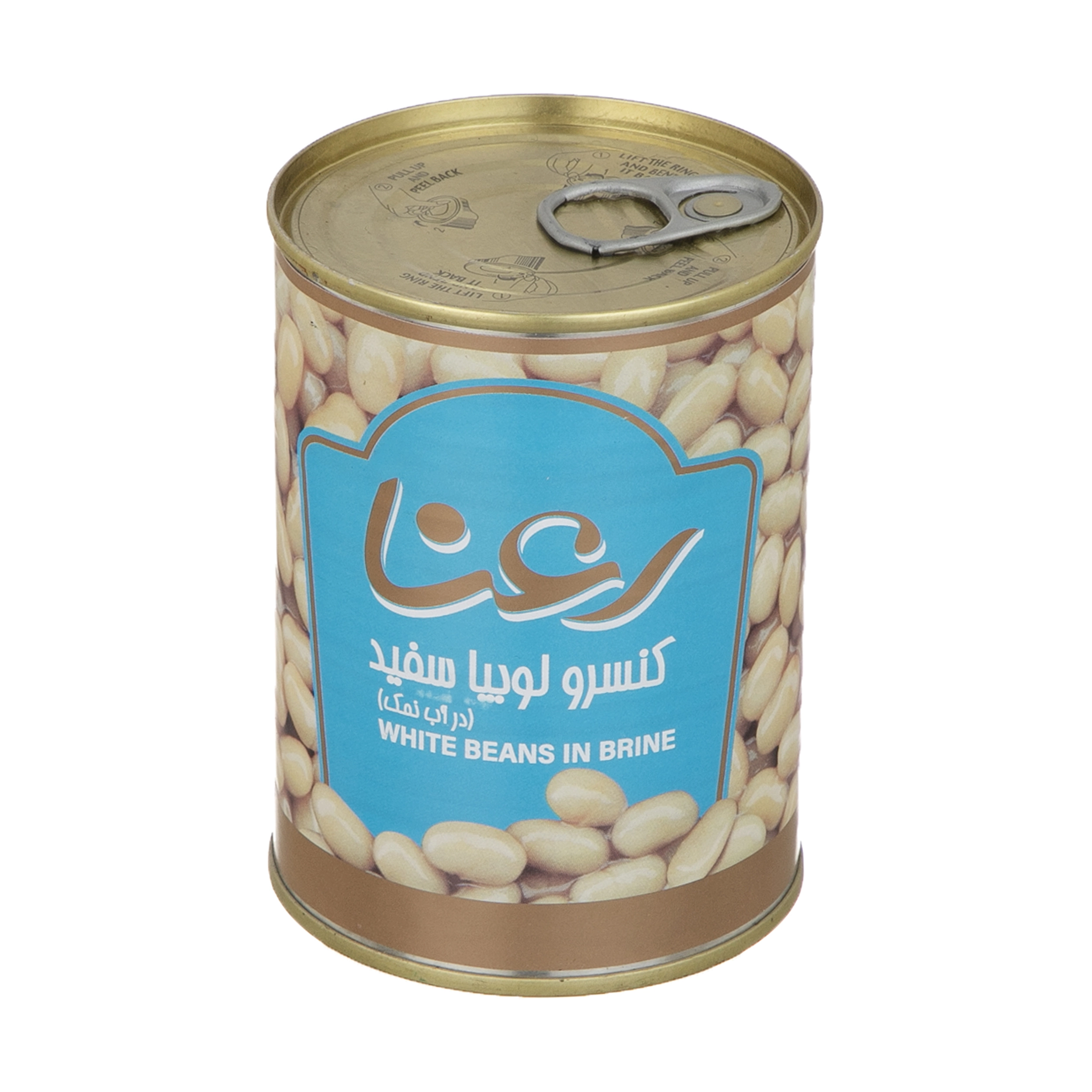 کنسرو لوبیا سفید 390 گرم رعنا