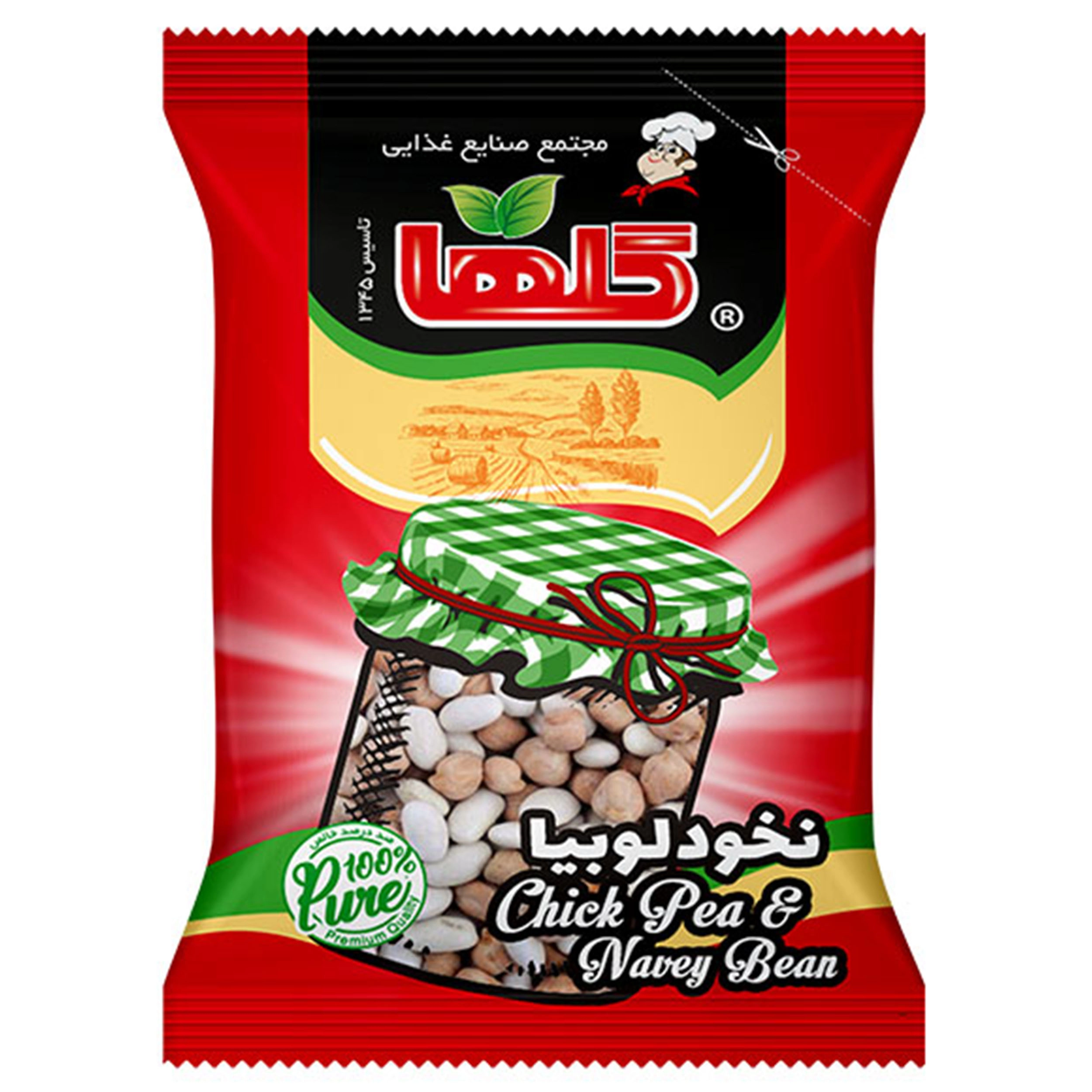 نخود و لوبیا 400 گرم گلها