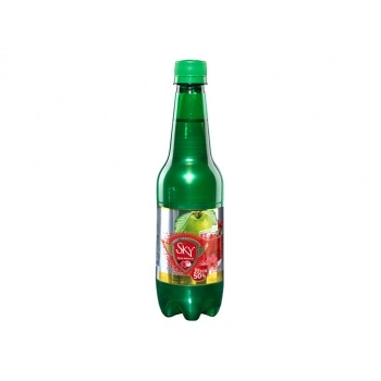 آبمیوه گازدار سیب و چای ترش 500 سی سی اسکای
