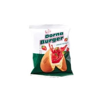کیک برگر توت فرنگی 40 گرم درنا