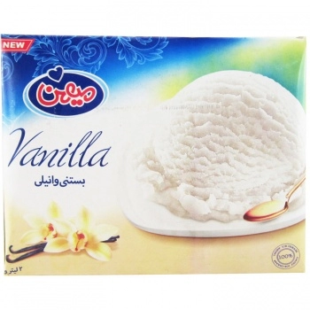 بستنی وانیلی 2 لیتر میهن