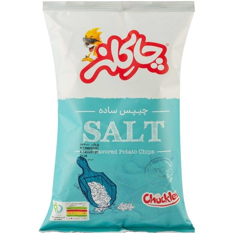 چیپس نمک دریایی 90 گرم چاکلز