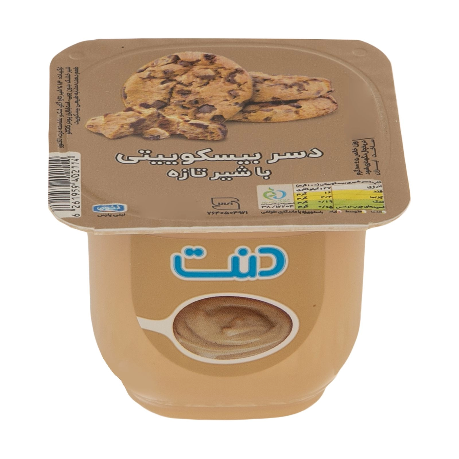 دسر بیسکویتی با شیر تازه 100 گرم دنت