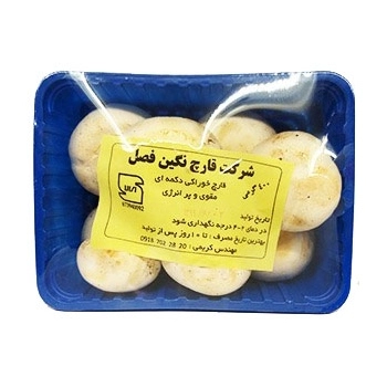 قارچ دکمه‌ای 400 گرم نگین فصل