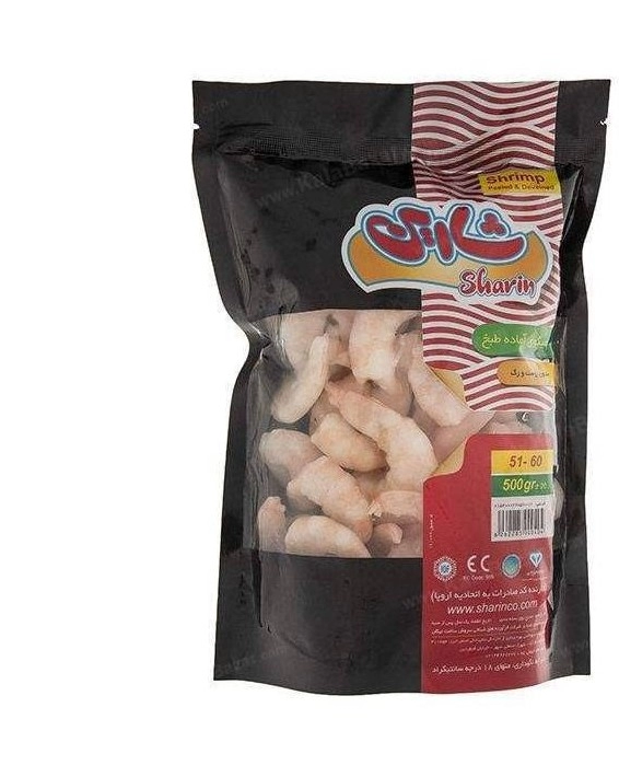 میگو پاک شده سایز (60-51) 500 گرم شارین