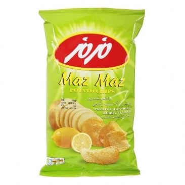 چیپس لیمویی 60 گرم مزمز